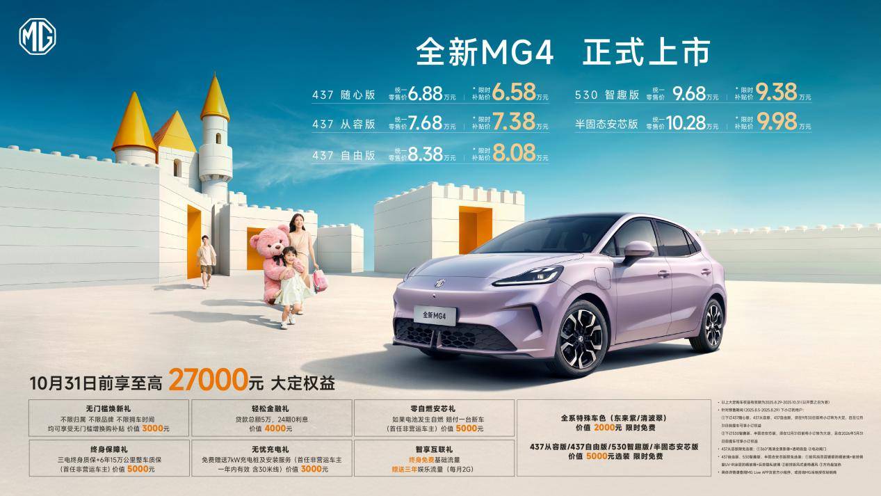 MG4售价658万元起 将重构纯电两厢市场格局mg不朽情缘游戏网站400公里性价比之王全新(图2) MG4售价658万元起 将重构纯电两厢市场格局mg不朽情缘游戏网站400公里性价比之王全新(图2)